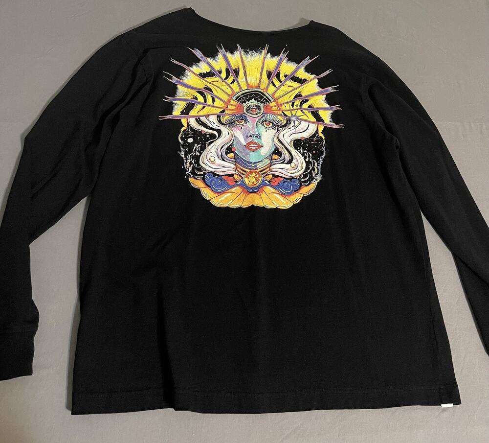 Billionaire Boys Club Black Long Sleeve T-Shirt 2XL Cosmic Psychedelic Graphic